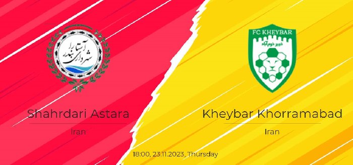 Soi kèo Astara vs Kheybar Khorramabad, 18h ngày 23/11