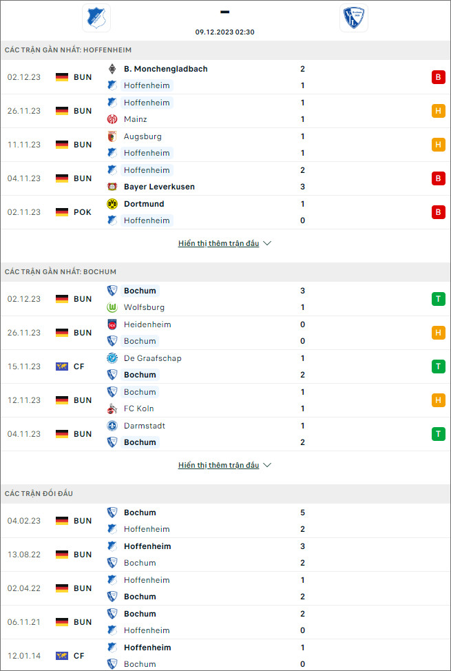 Soi kèo Hoffenheim vs Bochum, 2h30 ngày 9/12 - Ảnh 1