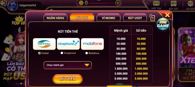 Hướng dẫn rút tiền tại cổng game Sunvip vin