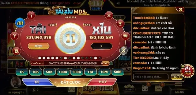 Số lượng thành viên chơi ở cổng game lớn