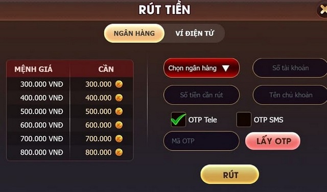 Hướng dẫn rút tiền tại cổng game King86 vin