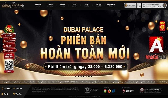  Dubai Palace - Sân chơi cá cược trực tuyến lớn mạnh và uy tín 