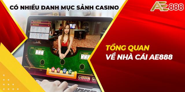 Sảnh casino Ae888 nhộn nhịp