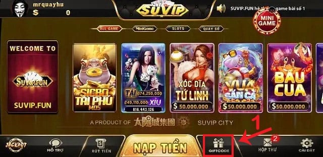 Top game cá cược tại suvip