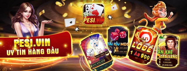Pesi Vin là cổng game cá cược trực tuyến chuyên cung cấp các trò chơi đổi thưởng hấp dẫn cho anh em cược thủ